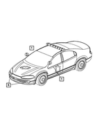 5056180AA - Electrical: A-pillar Mounted Spotlamp, Chromed, Right for Mopar Image