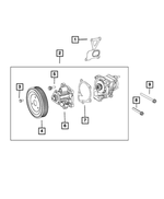 1140308553 - Cooling: Hex Flange Head Bolt for Mopar Image