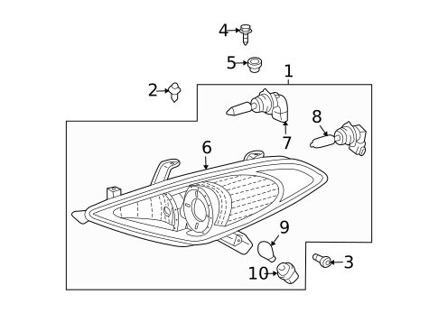 Bulbs - Chassis for 2007 Toyota Solara #0