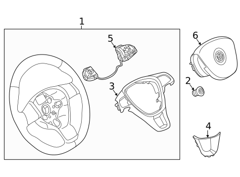 Steering Wheel & Trim for 2025 Volkswagen Atlas #0