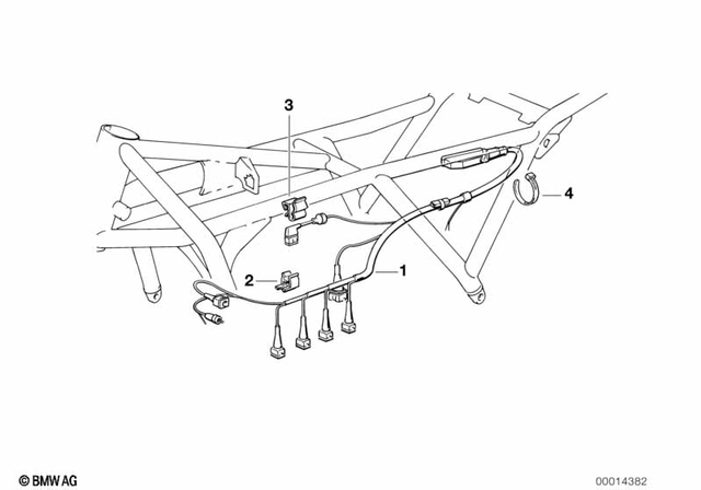 61111459978 - General Electrical System: Engine Wiring Harness - Usa for BMW-Motorrad Image