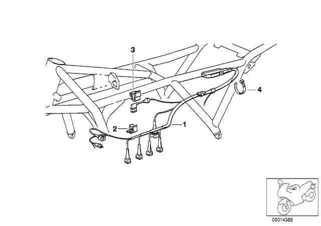 61111459591 - : Engine Wiring Harness for BMW-Motorrad Image