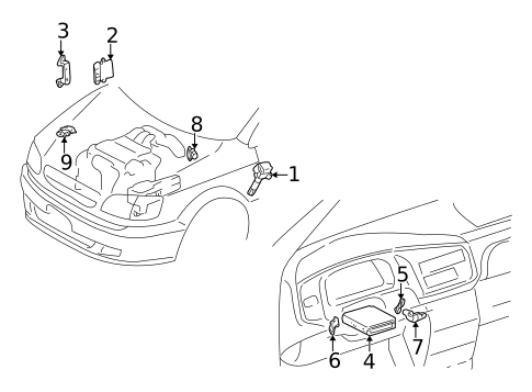 Powertrain Control for 2003 Toyota Sienna #0