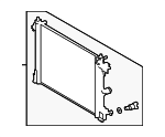 164000T350 - Belts &amp; Cooling: 2018-2022 Toyota C-HR - Radiator for Toyota: C-HR Image