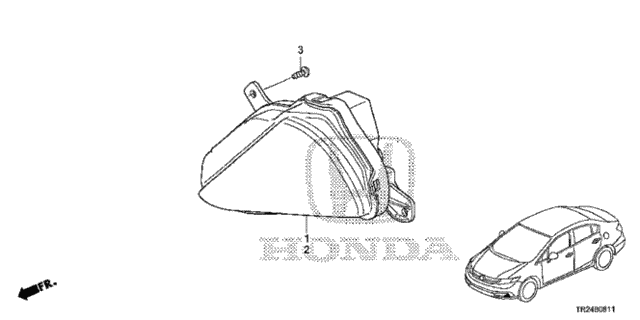 Daytime Running Light for 2015 Honda Civic #0