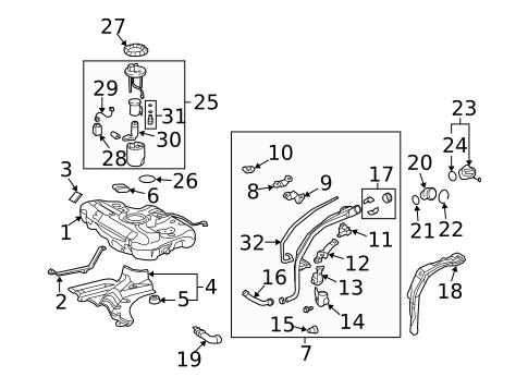 Fuel Pumps & Related Components for 2010 Pontiac Vibe #1