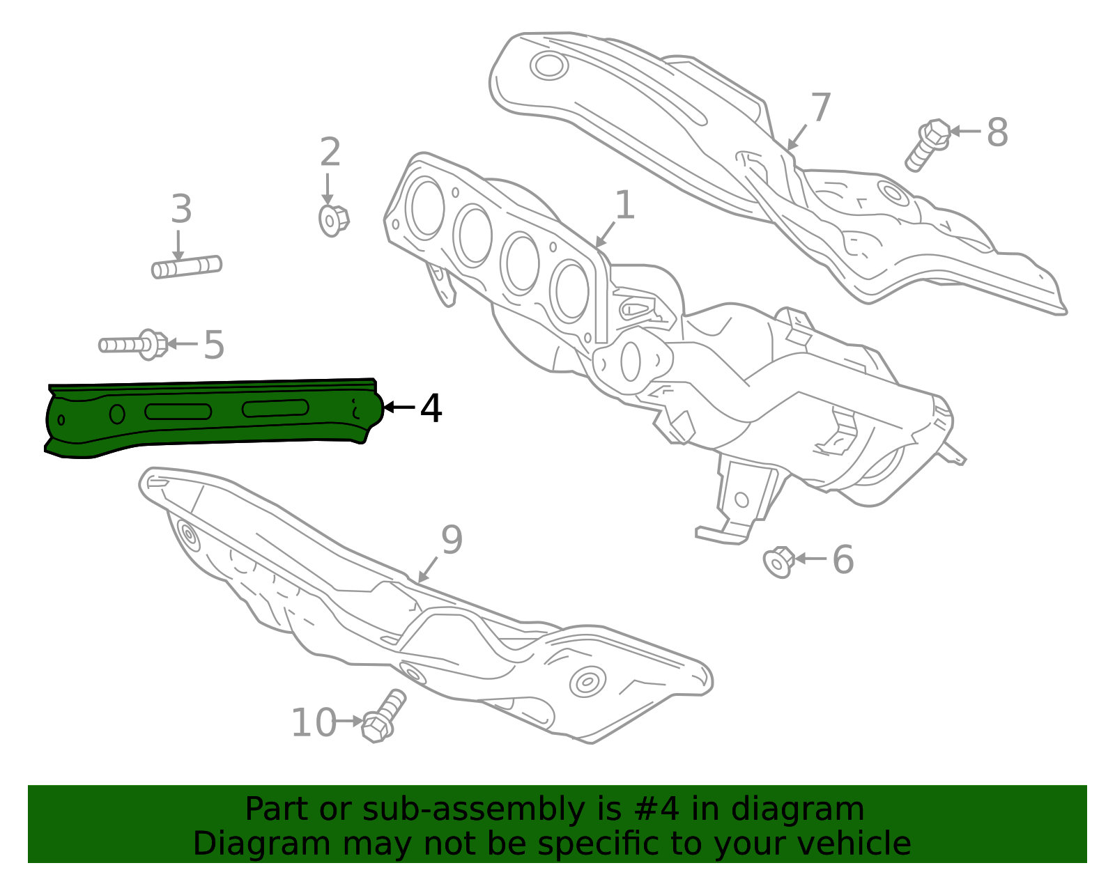 2019-2026 Toyota Exhaust Manifold Bracket 17118-25030 | Toyota Parts Center