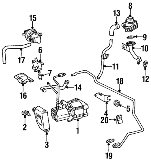 EGR System for 1996 Mercedes-Benz SL 320 #0