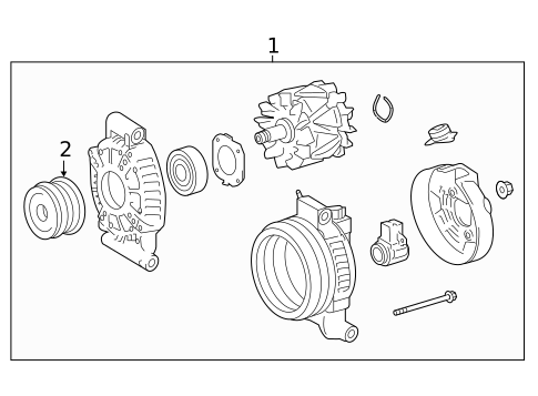 Alternator for 2023 Lexus LS500 #0