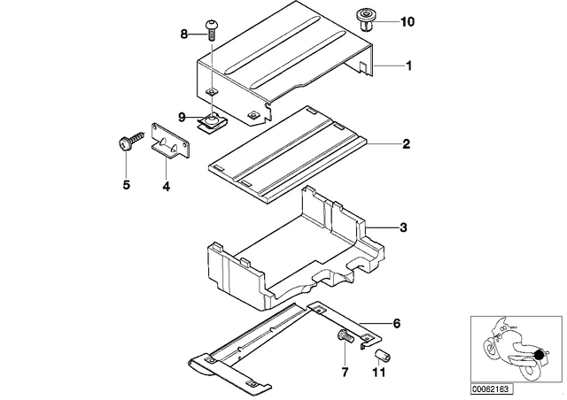 7119901061 - : Countersunk Screw - M4X6 4.8 H Znfe for BMW-Motorrad Image