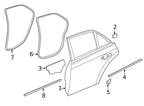 Door & Components for 2015 Chrysler 300 #1