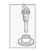 74650T1WA01 - Tire &amp; Wheel: Spare Tire Carrier for Honda Image