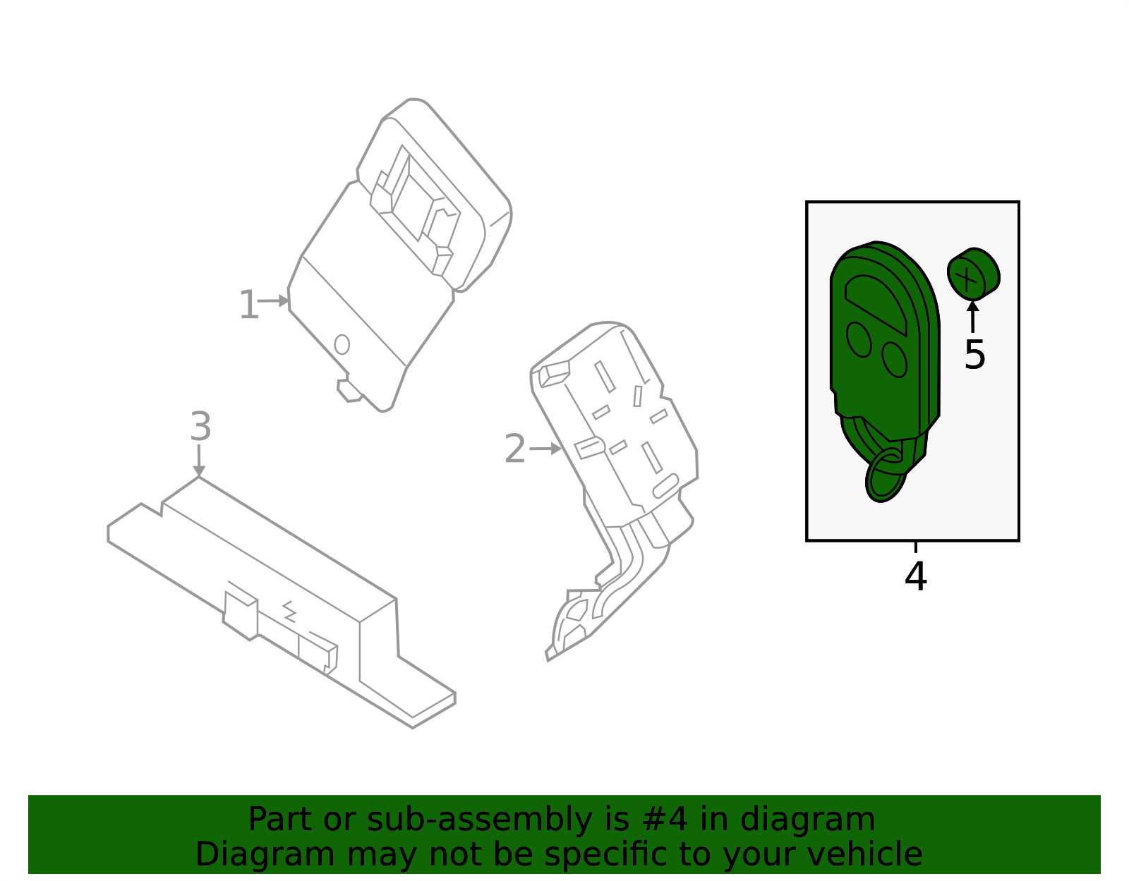 28268-3AA0B - Remote Control Key Fob - 2013-2019 Nissan Sentra ...