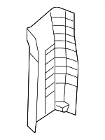 769131PC1A - : 2012-2021 Nissan - Upper Center Pillar Trim for Nissan: NV1500, NV2500, NV3500 Image