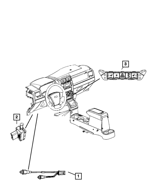 68044100AC - Electrical: Pod Switch for Mopar Image