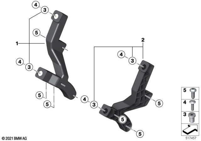 65137728051 - Audio, Navigation, Information Systems: Bracket for Speaker, Left -  for BMW-Motorrad Image