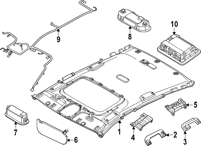 92896DO100RBQ - : Sun Visor Light for Kia Image