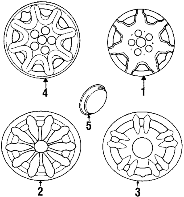 MR711994 - Tire &amp; Wheel: Wheel Cap for Mopar Image