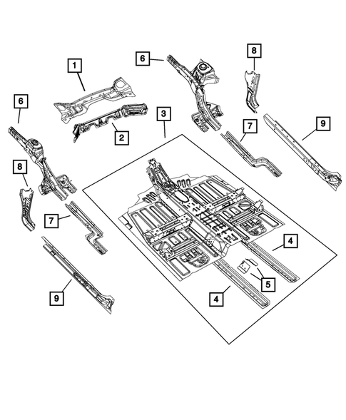 Floor Pans for 2013 Dodge Dart #1