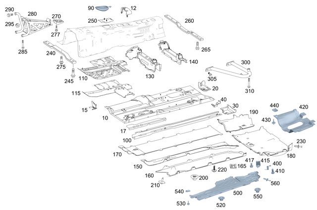 9197 - Substructure: Hexagon Head Bolt for Mercedes-Benz Image image