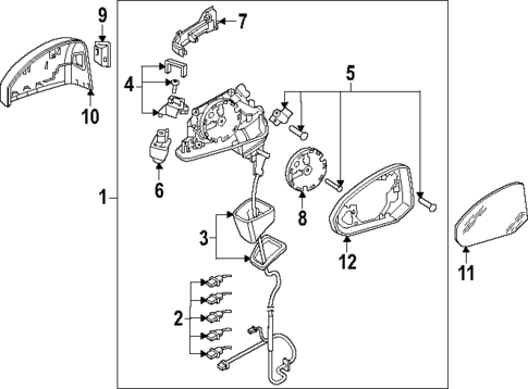 Outside Mirrors for 2025 Audi Q3 #0