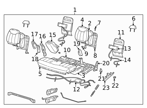Front Seat Components for 1995 GMC K3500 Pickup #0