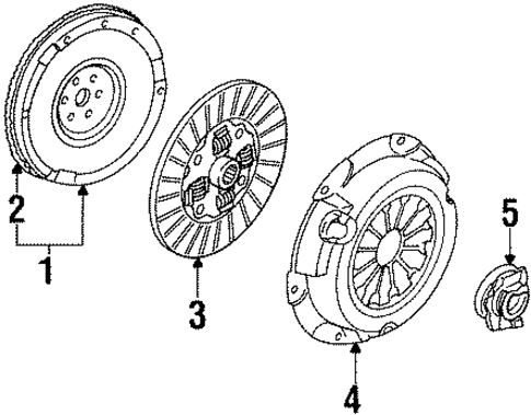 Clutch & Flywheel for 1997 Mercury Tracer #0