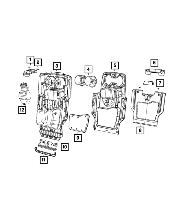 « 68042309AA – Interior Trim : Vis pour Mopar Image »