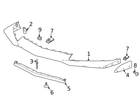 Front Spoiler for 2020 Chevrolet Camaro #0