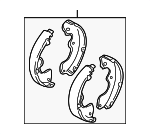 ECY12638ZC - Brakes: Drum Brake Shoe for Mazda: Tribute Image