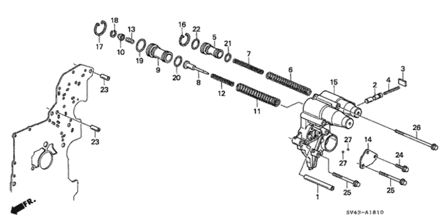AT Accumulator Body (V6) for 1995 Honda Accord #0