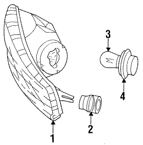 Park & Side Marker Lamps for 1994 Dodge Intrepid #0