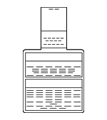 9859079920 - Body: Air Bag Label for Nissan: ARIYA, Armada, Cube, GT-R, Juke, Kicks, Kicks Play, LEAF, Murano, Qashqai, Quest, Rogue, Rogue Select, Rogue Sport, Sentra, Versa, Versa Note Image