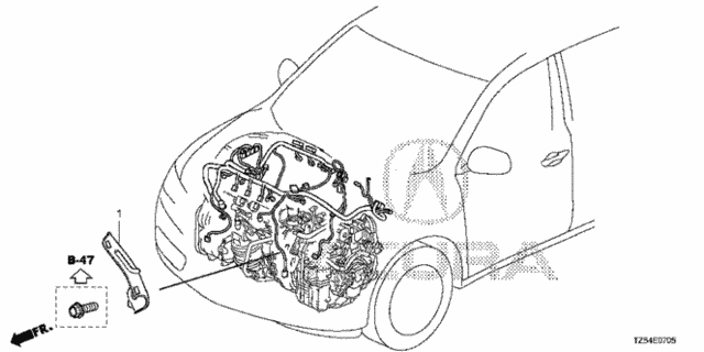 Engine Wire Harness Stay (3.5L) for 2019 Acura MDX #0