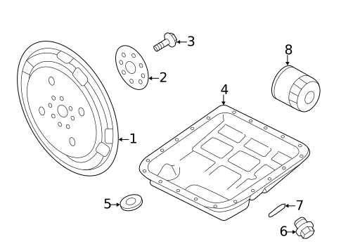 Transaxle Parts for 2008 Subaru Impreza #1