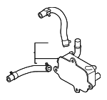 254M0GI000 - : 2023-2024 Genesis GV60 - Oil Cooler for Genesis: GV60 Image