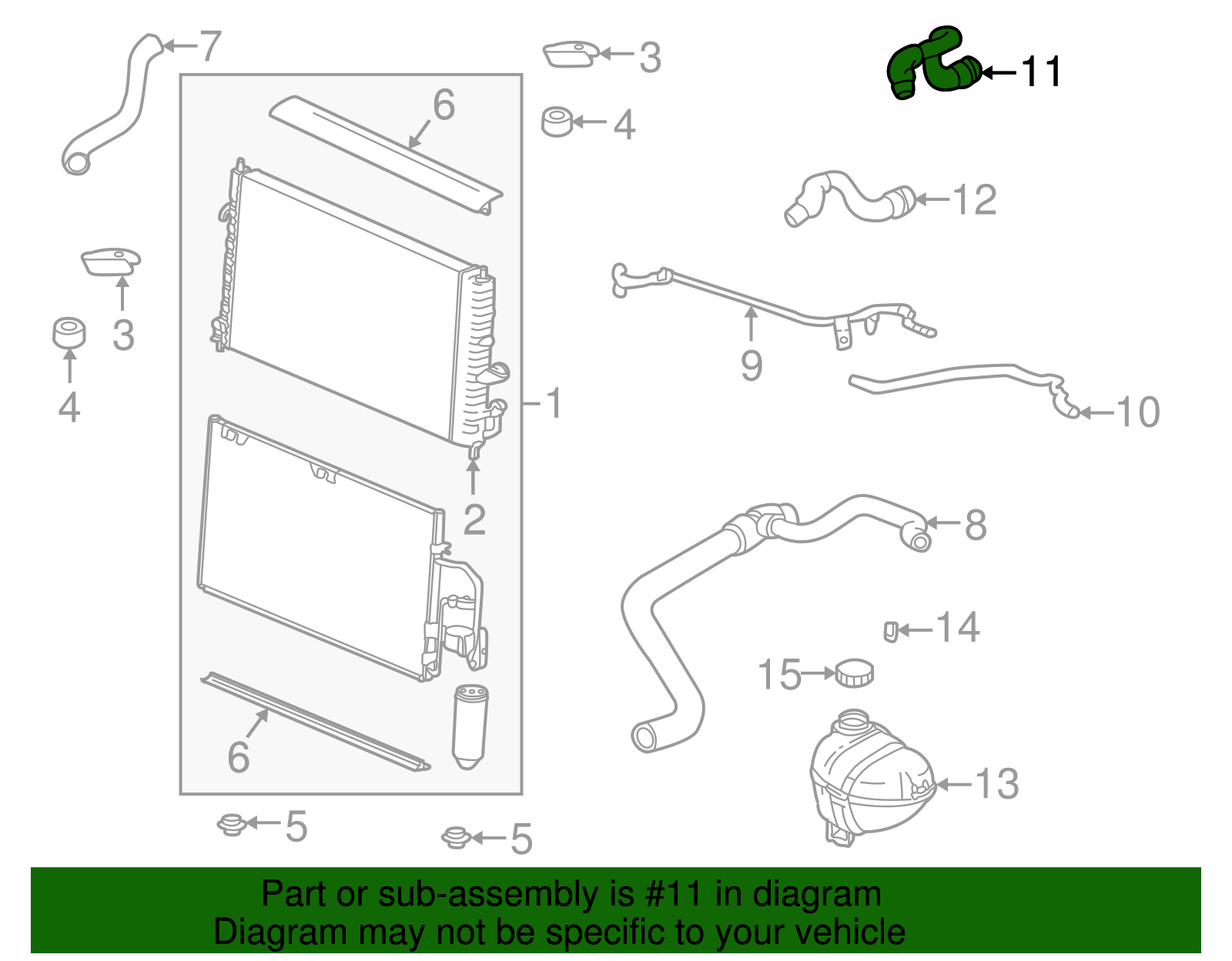 Genuine GM OEM Heater Inlet Hose With Heat Shield For 2000-04 Saturn L-Series 2.2L - 9128704