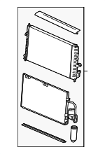 15867594 - Cooling System: Cooling Module for Saturn: L100, L200, L300, LS, LS1, LW1, LW200 Image
