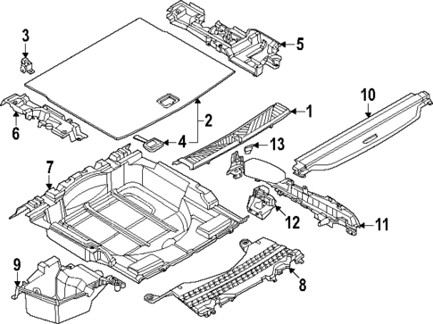 Interior Trim - Rear Body for 2025 BMW X3 #0