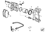 34111160380 - Brakes: Caliper Housing Right for BMW Image