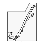20569034058S73 - Body: Lower Quarter Trim for Mercedes-Benz Image