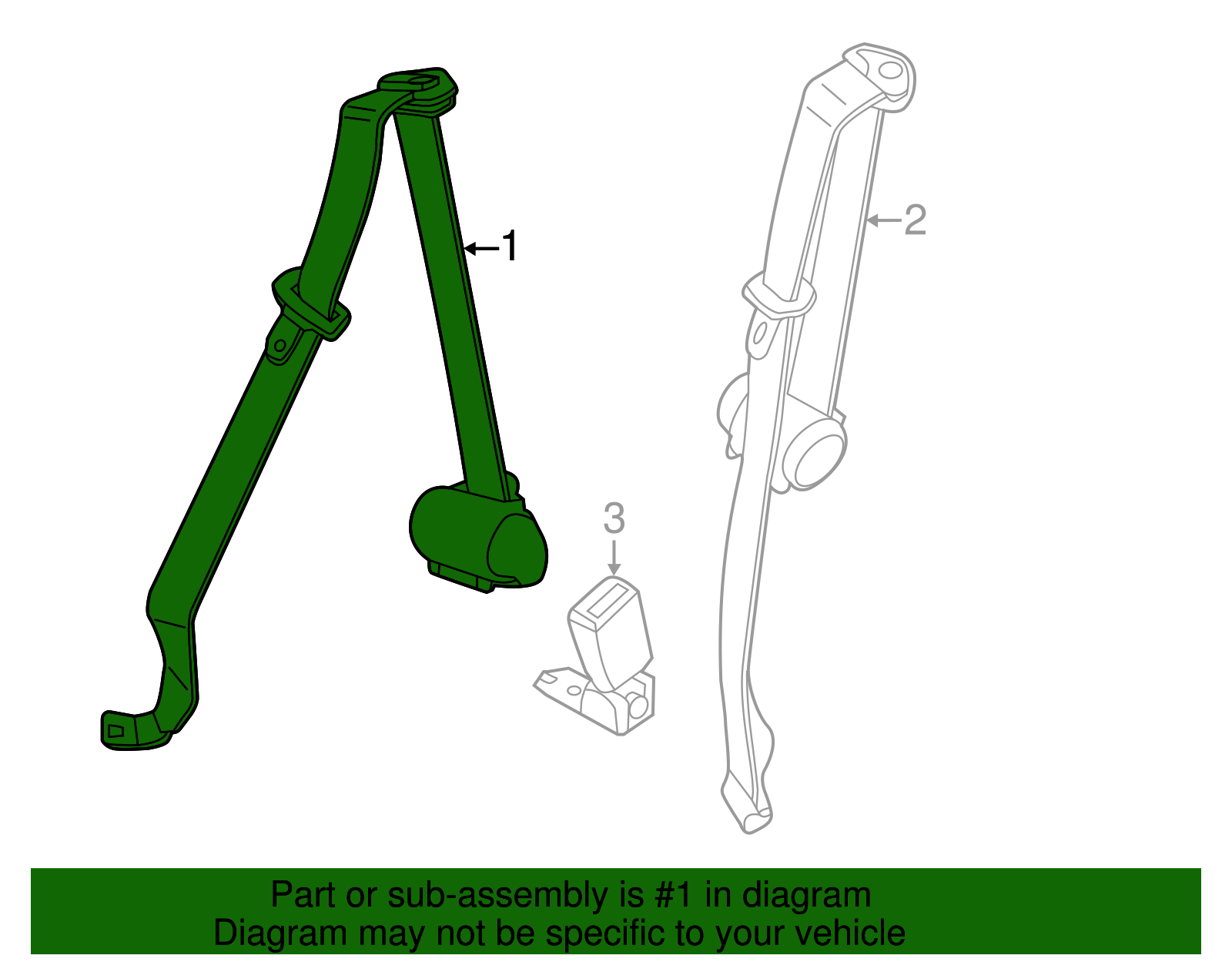Lap & Shoulder Belt - BMW (72117268736)