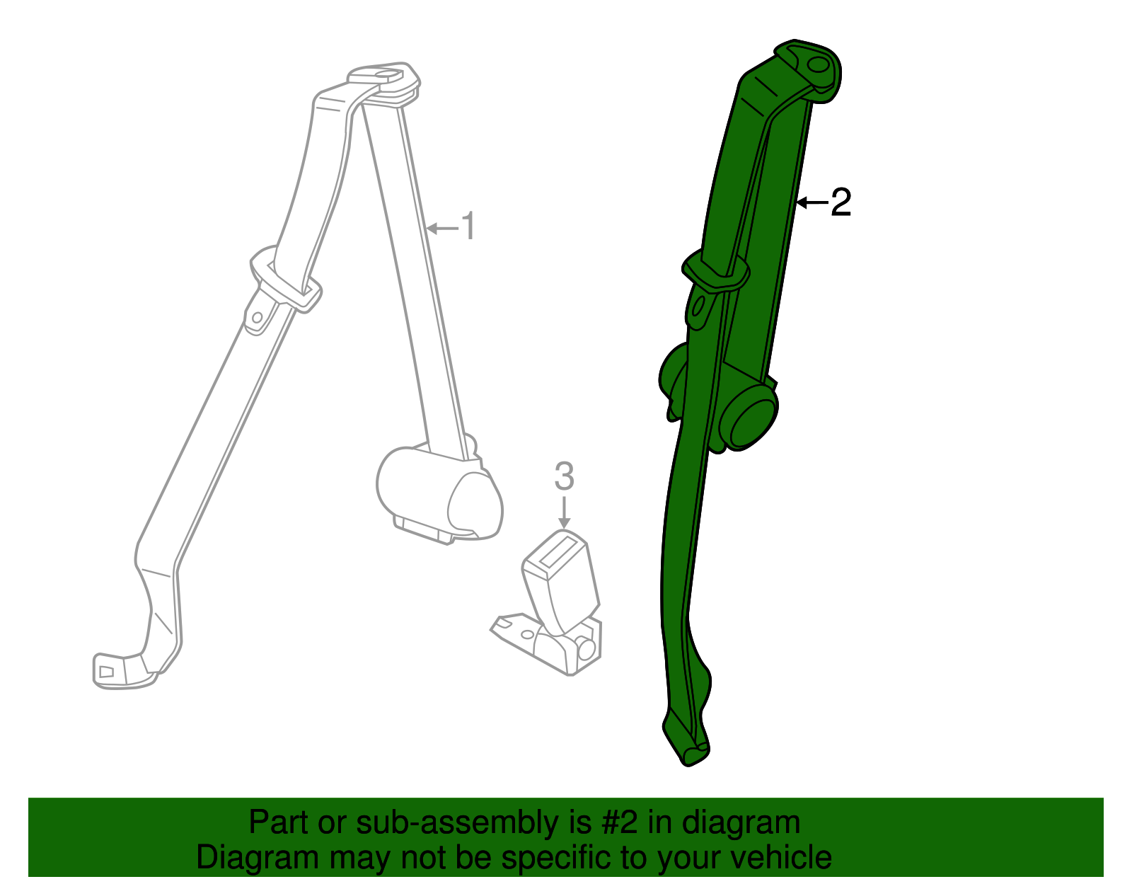 Seat Belt Assembly - BMW (72-11-7-226-441)
