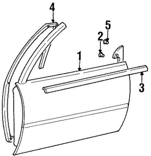 Door & Components for 1997 Suzuki X-90 #0