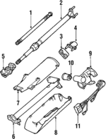 32321120577 - : Steering Lock for BMW: 524td, 528e, 533i, 535i Image