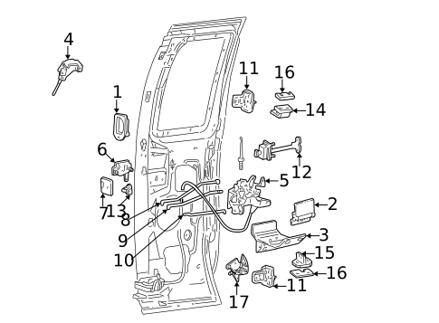 Lock & Hardware for 2007 Ford F-350 Super Duty #2