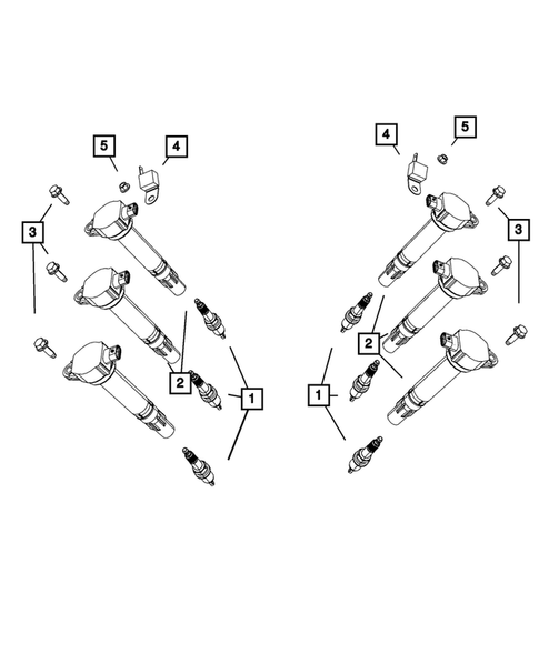 Ignition - Spark Plugs, Cables, Coils, and Glow Plugs for 2008 Dodge Avenger #1