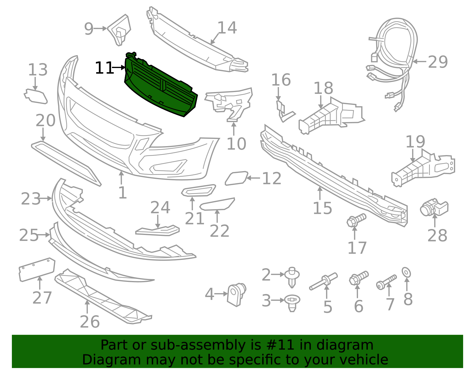 31323469 - High-Quality Radiator Support Air Deflector for 2011-2013 ...