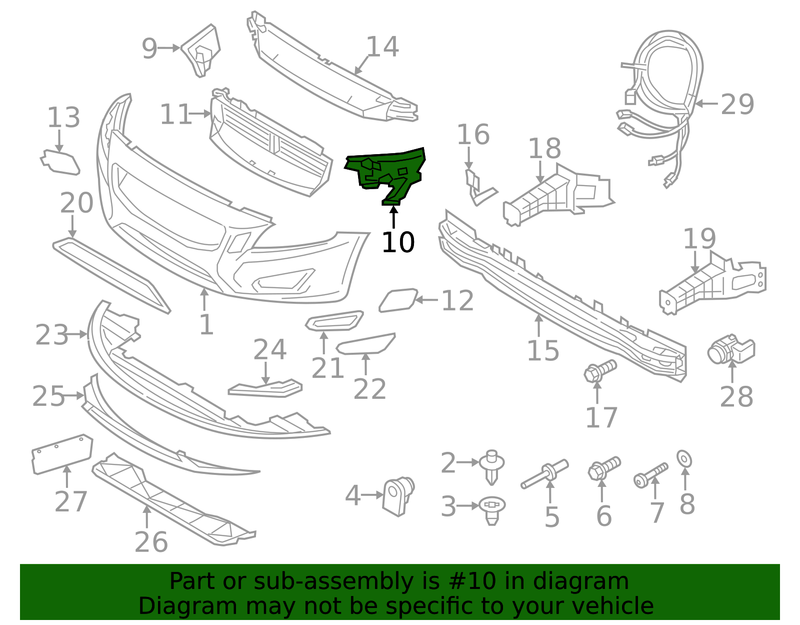 2011-2013 Volvo S60 Bumper Cover Bracket 31323426 | OEM Parts Online