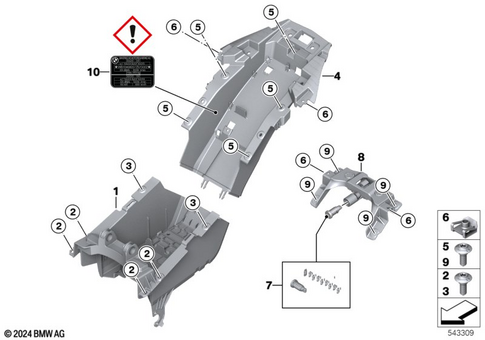 Rear Wheel Cover, License Plate Bracket for 2025 BMW-Motorrad S 1000 R #5